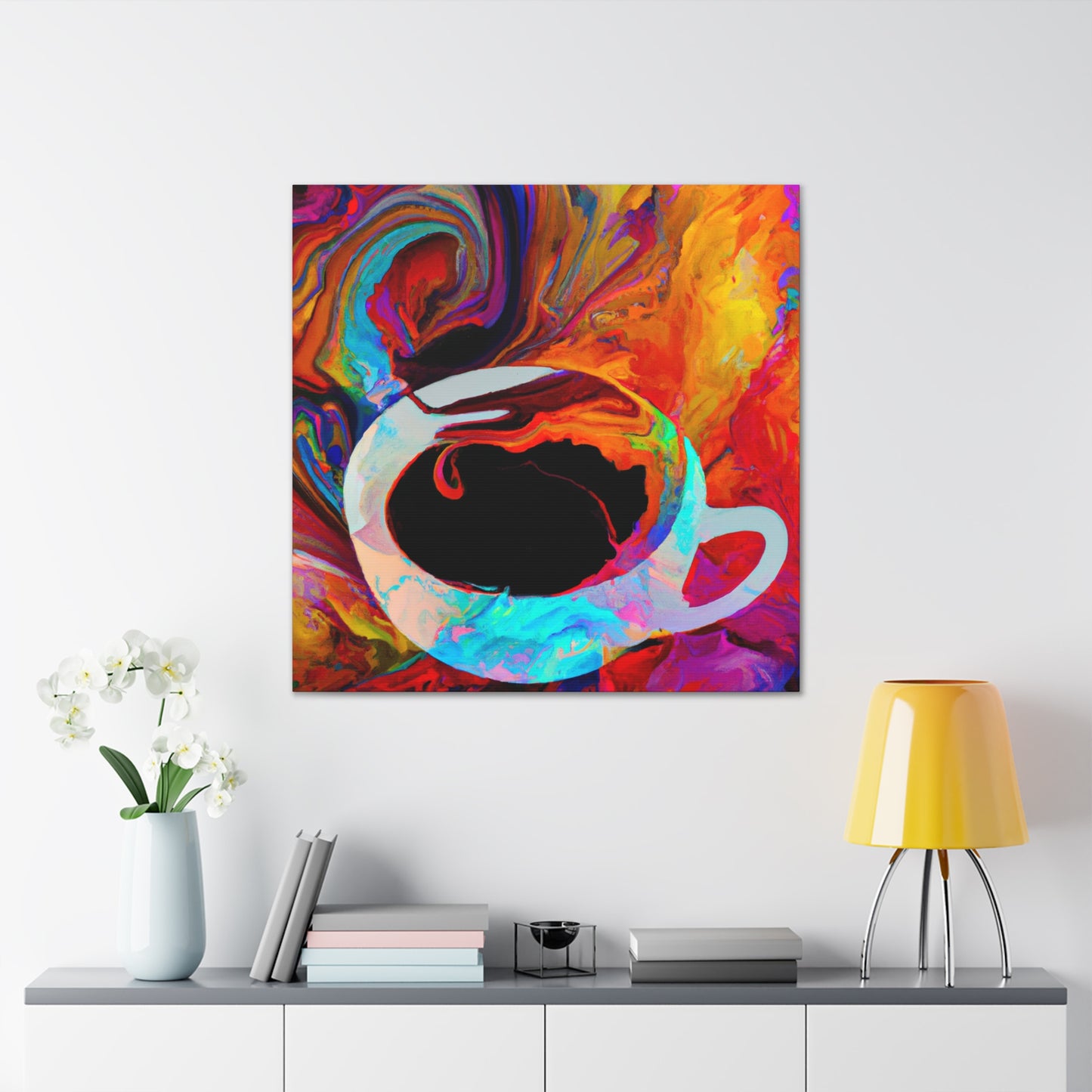 Coffee Cup Pop Art - Canvas