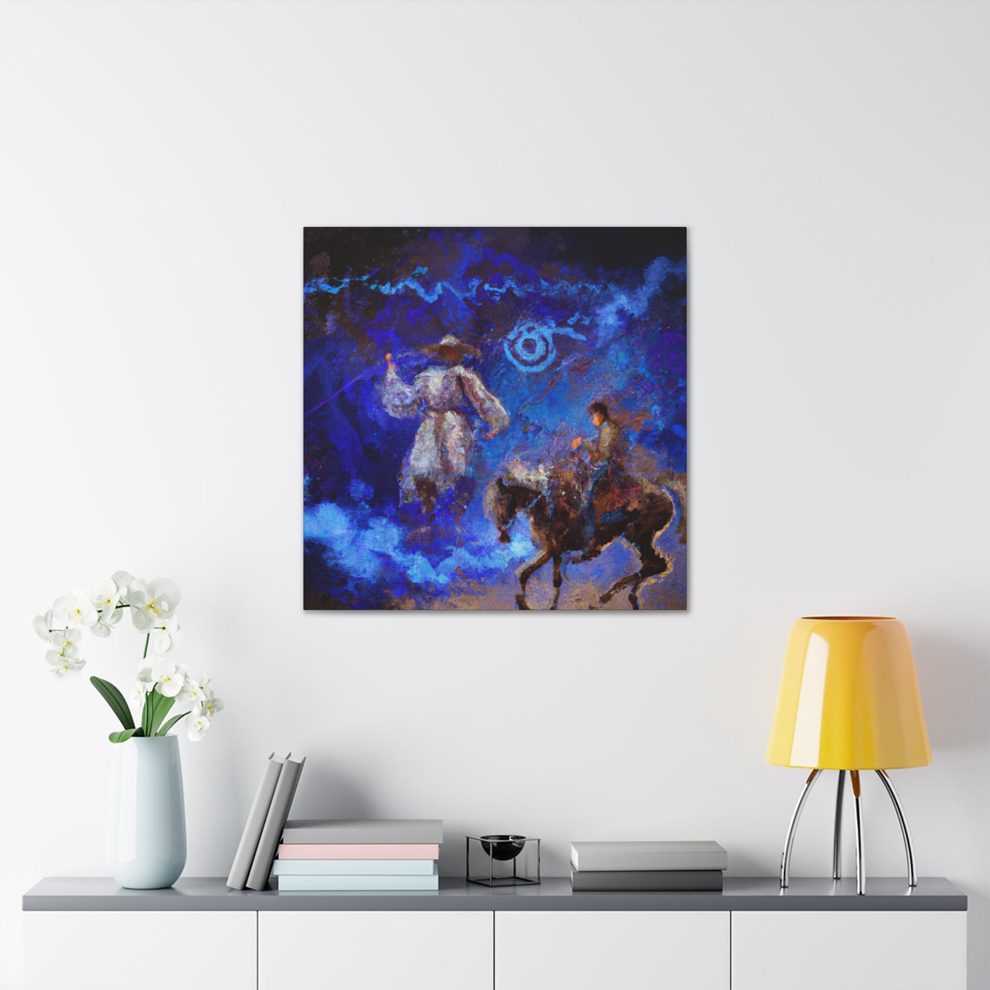 "Cowboy Wild West Ride" - Canvas