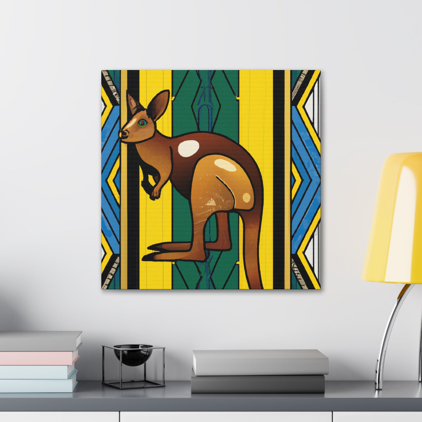 "Wallaby's Art Deco Drive" - Canvas