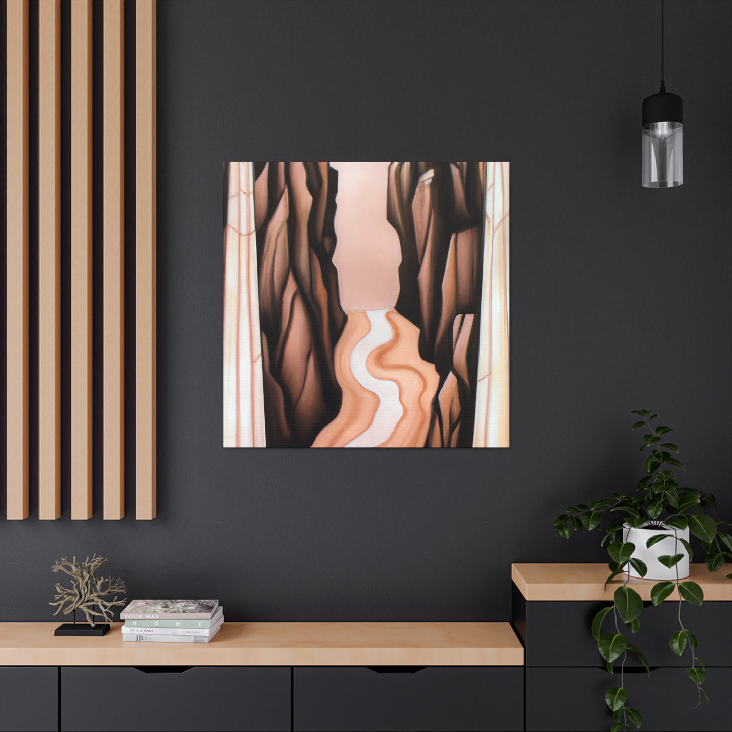 "Canyon in Art Deco" - Canvas