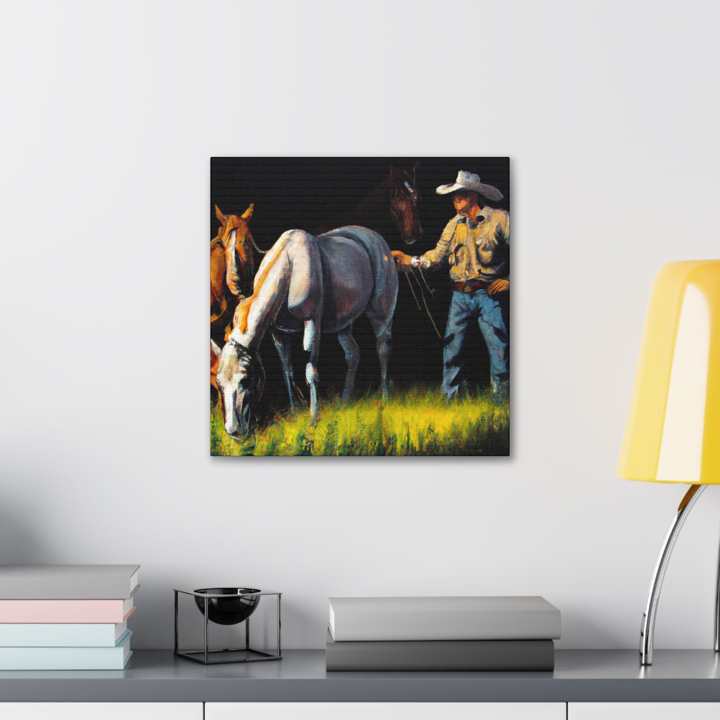 "Horses in Repose" - Canvas