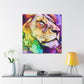 Lion in Fauvism - Canvas