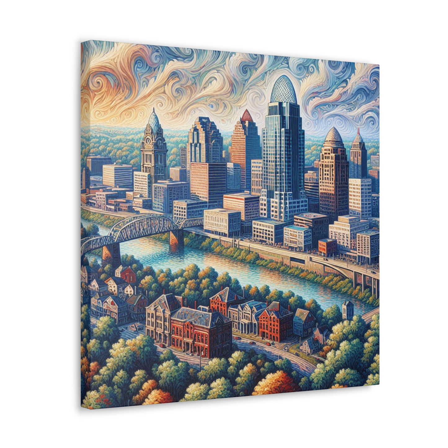 "Gilded Ohio Horizons" - Canvas