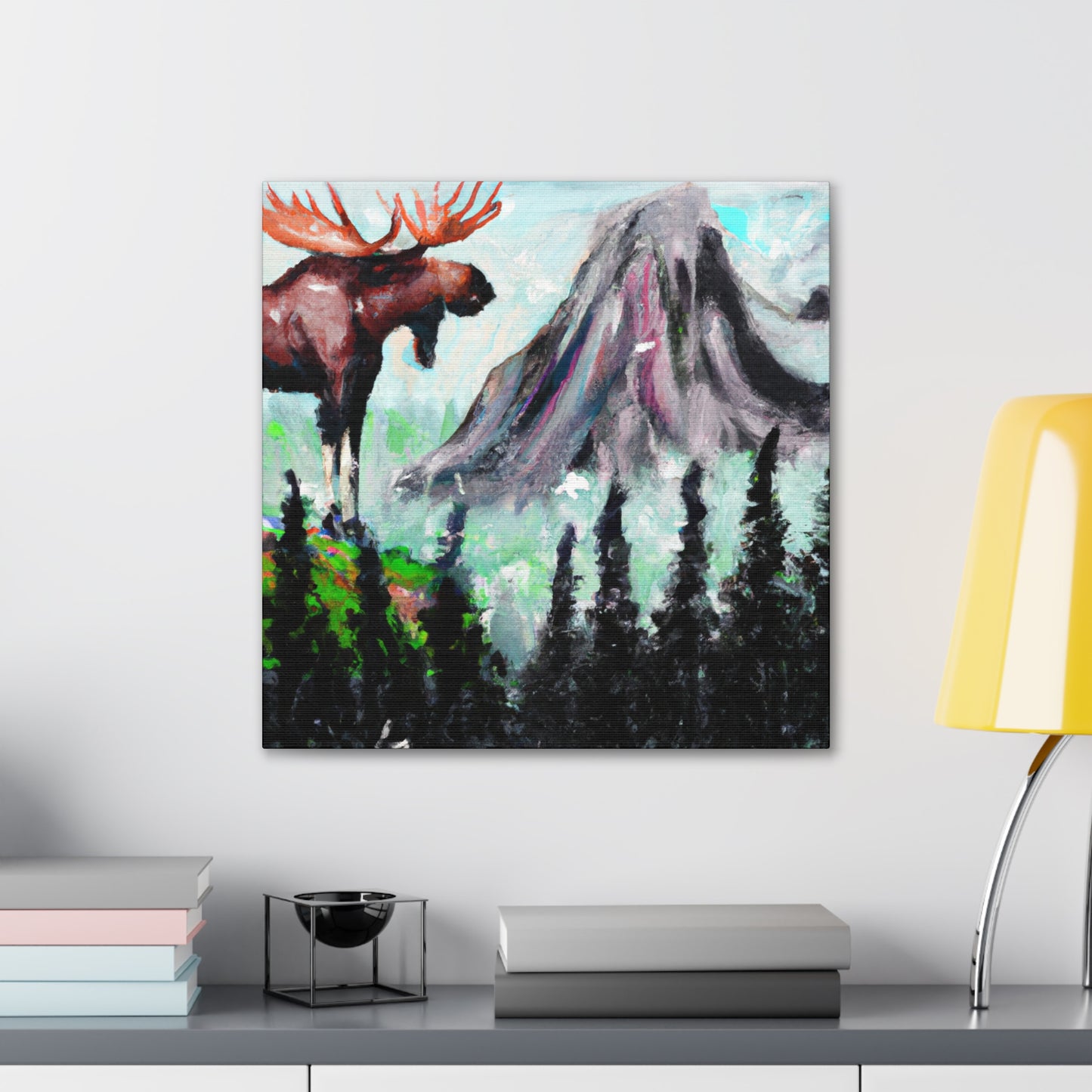 Moose in Expressionism - Canvas