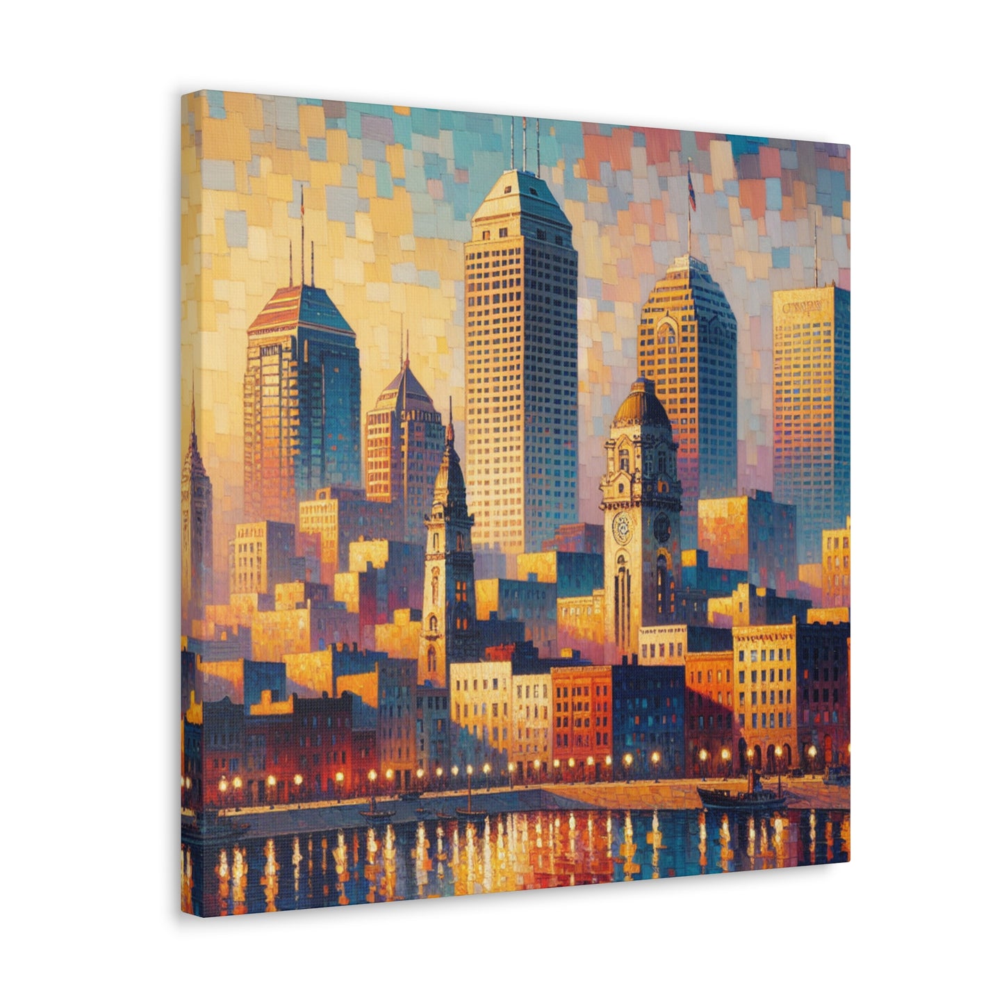 "Whispering Hues of Indianapolis" - Canvas