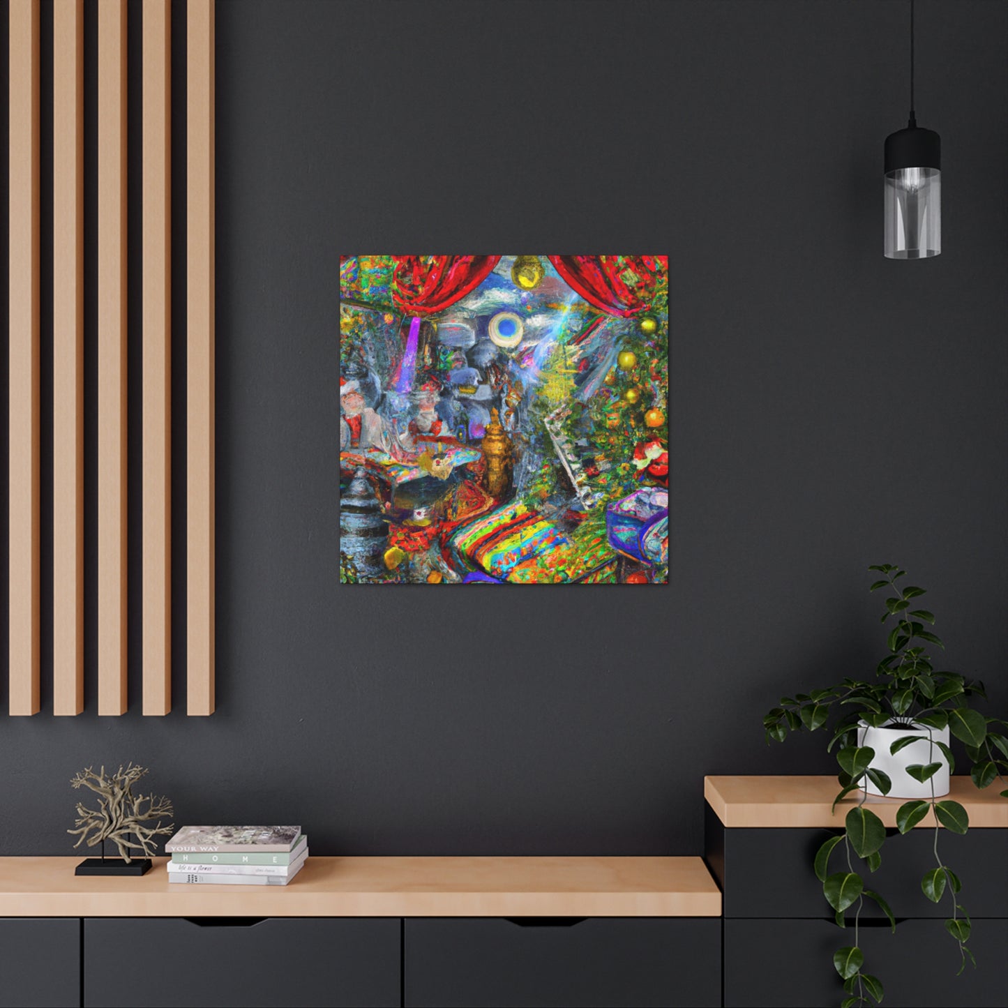 Santa's Surreal Workshop - Canvas