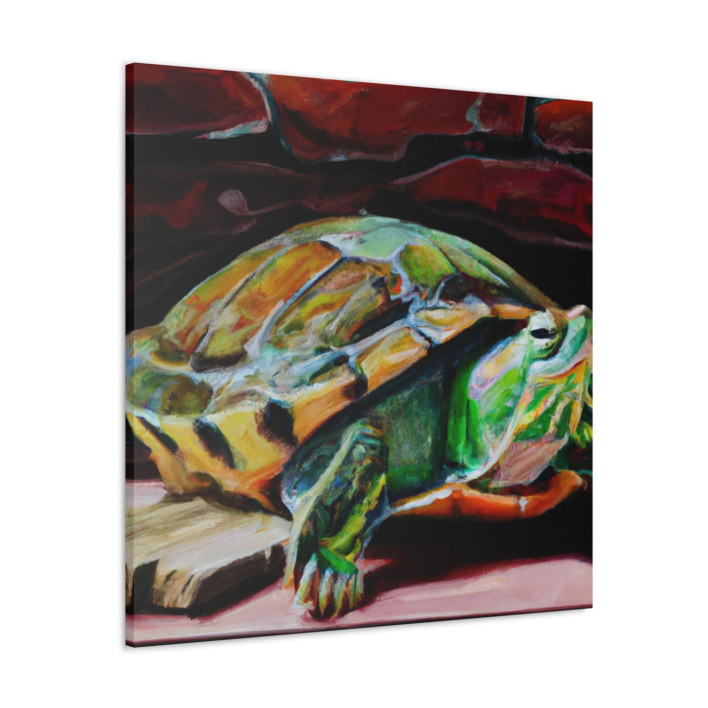 "Turtle Power Realism" - Canvas