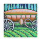 "Hay Wagon in Bloom" - Canvas