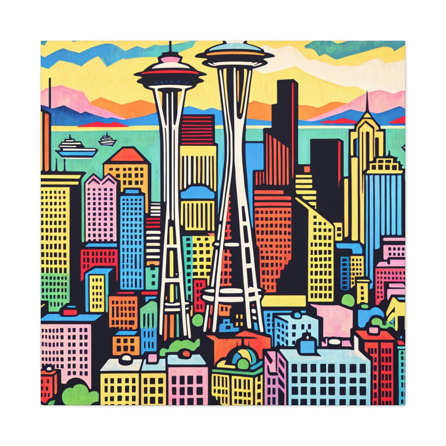 Emerald City Excitement - Canvas