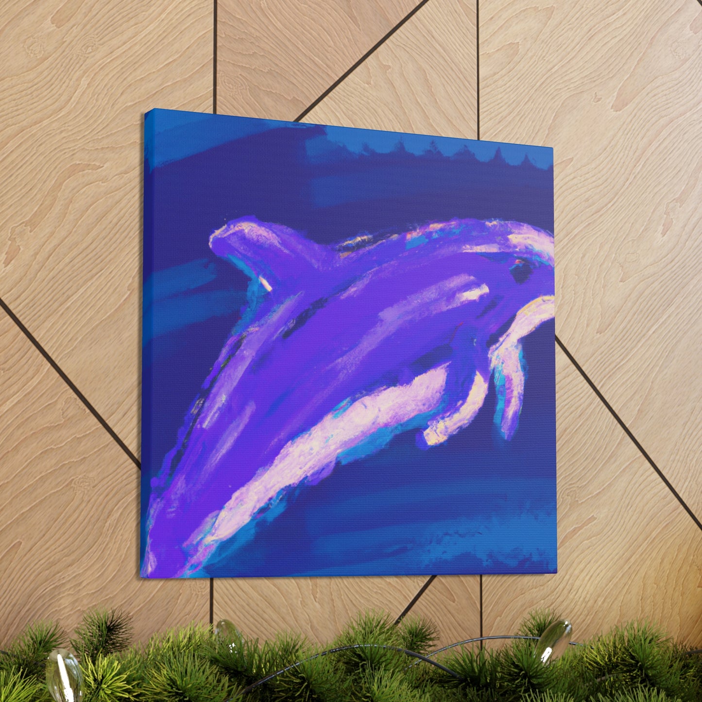 Dolphin in Simplicity - Canvas