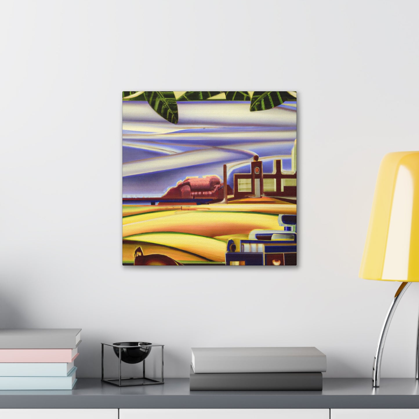 "Countryside in Art Deco" - Canvas