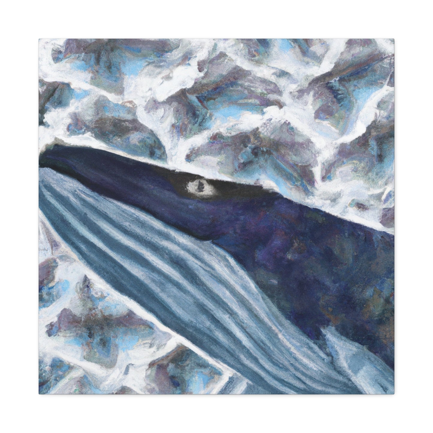 "Bowhead Whale in Surrealism" - Canvas