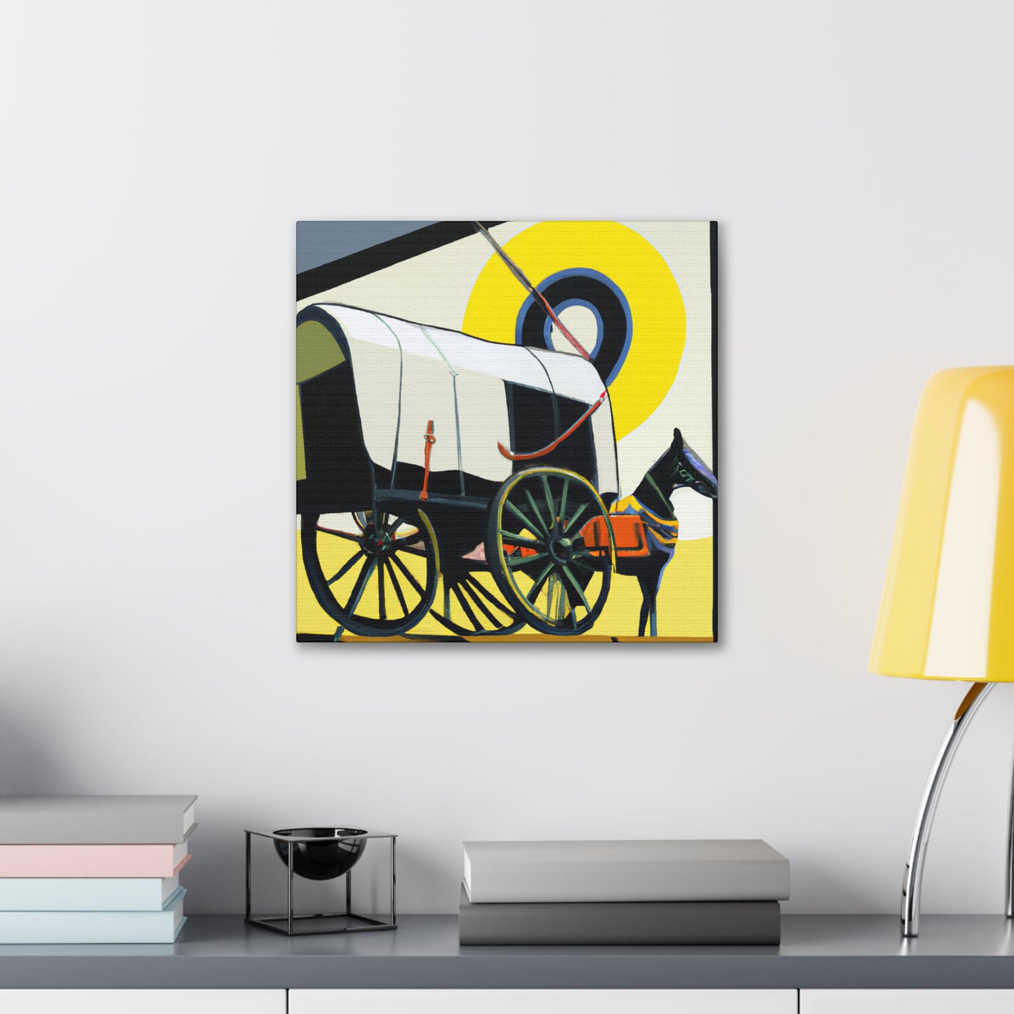 "Vintage Wagon Gala" - Canvas