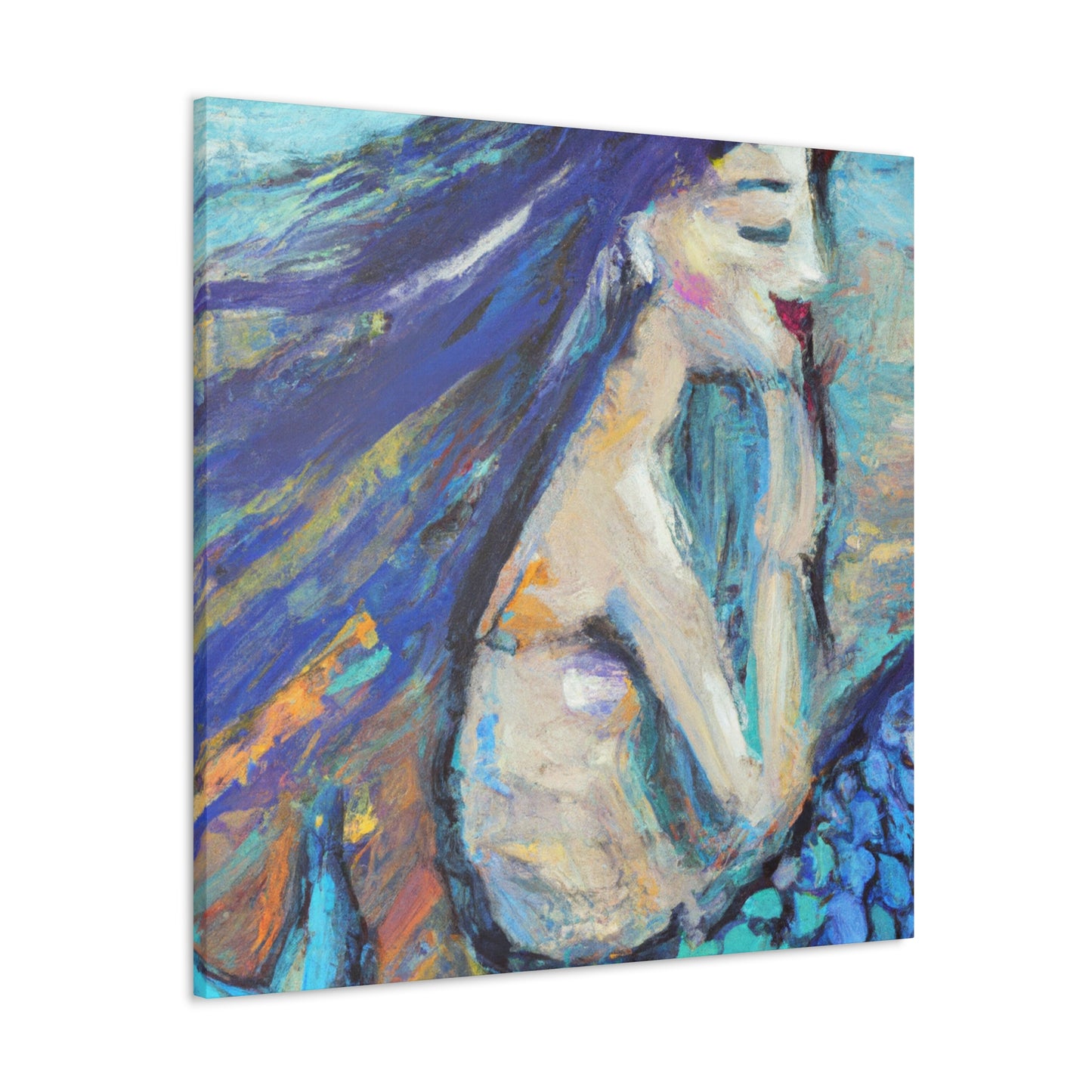 Mermaids in Moonlight - Canvas