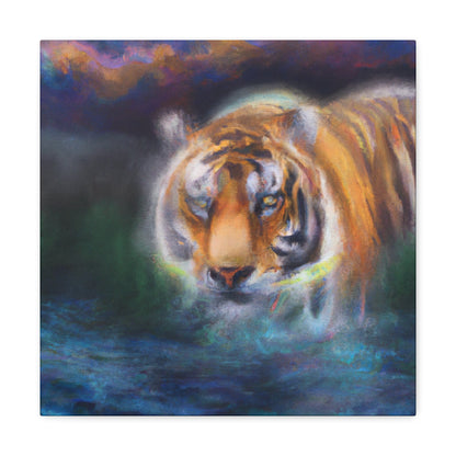 Tiger Roaring Redux - Canvas