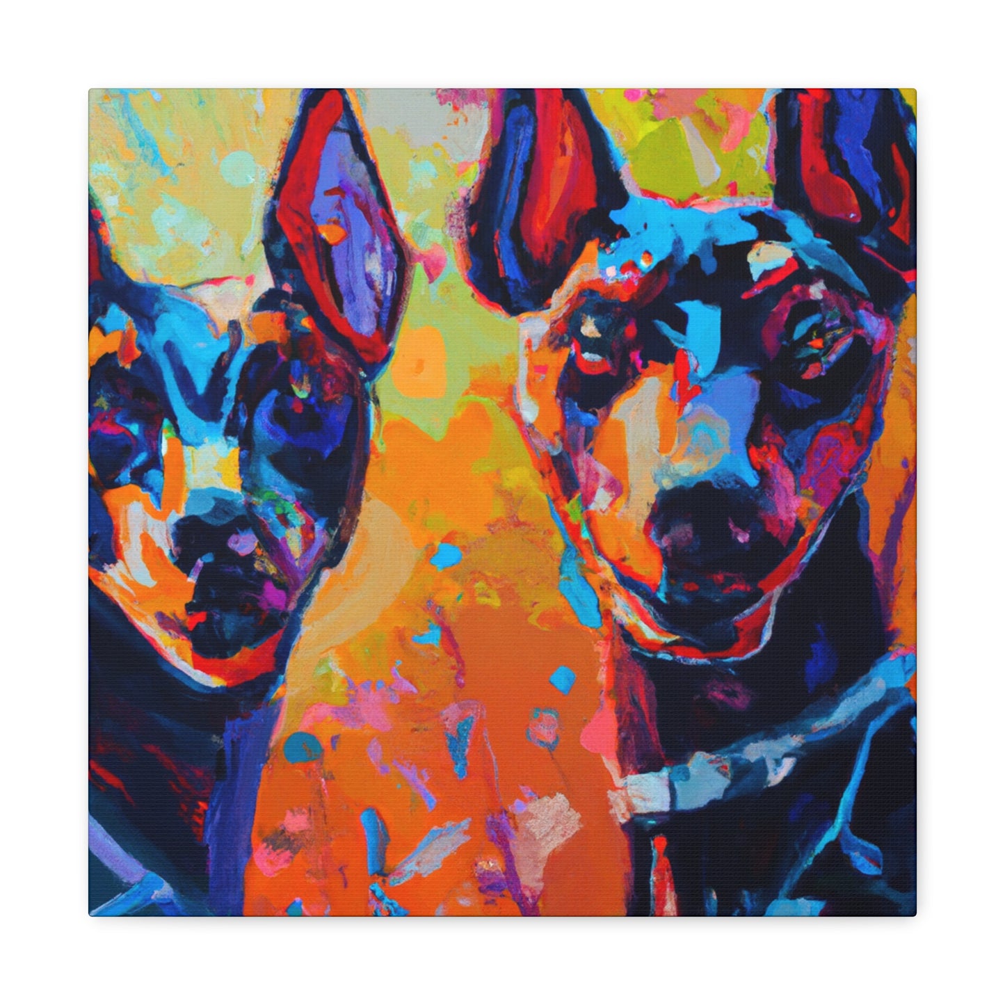 "Doberman in Impressionism" - Canvas