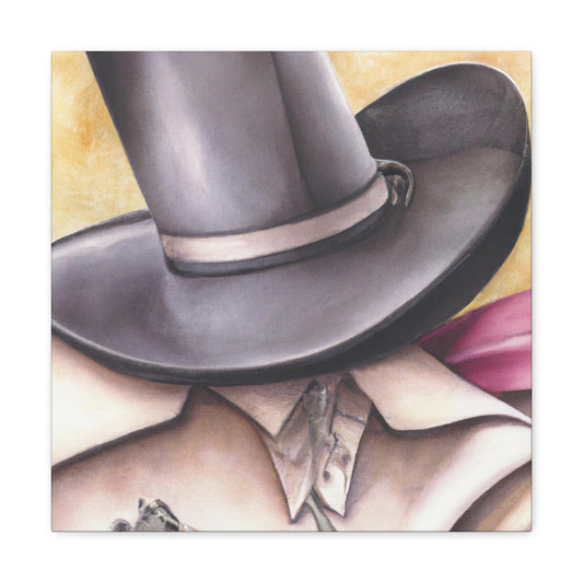 "Cowboy Hat Exuberance" - Canvas