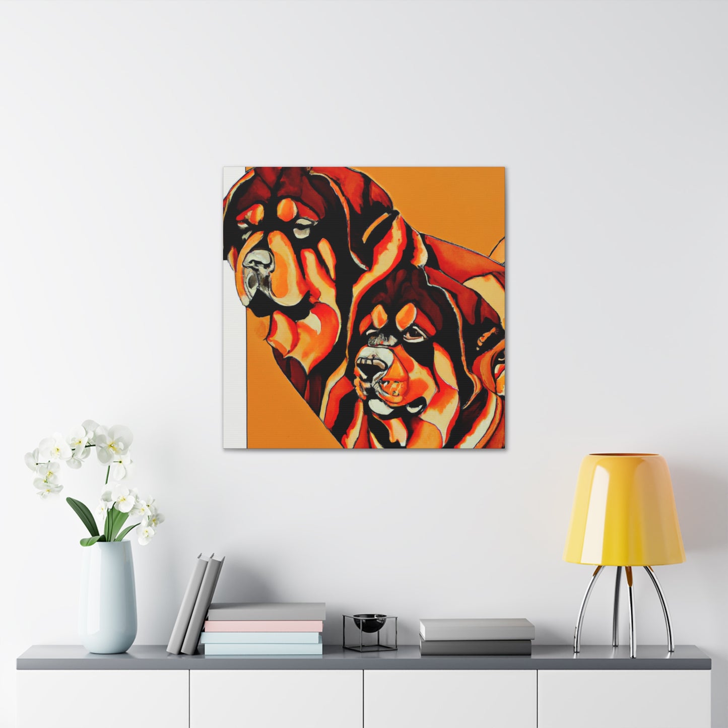 "Tibetan Mastiff Triumphant" - Canvas