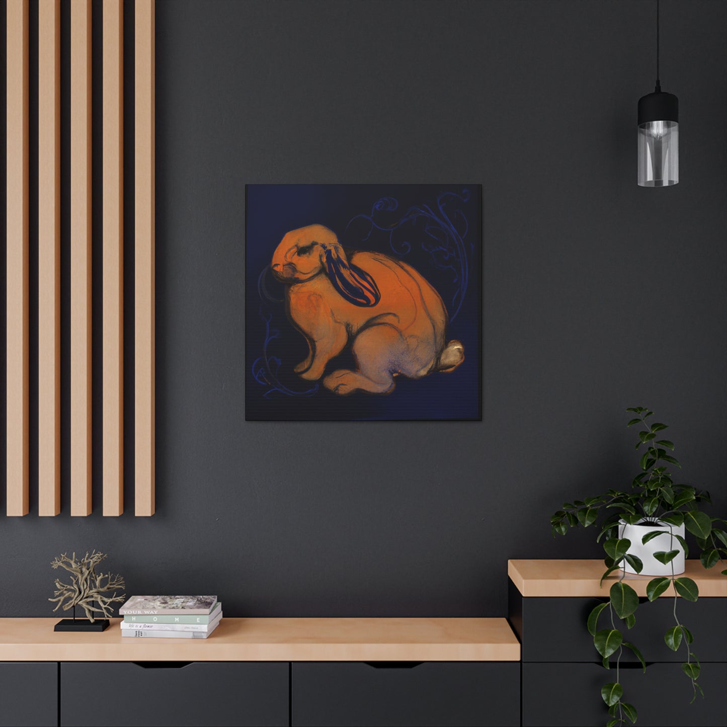 "Rabbit in the Garden" - Canvas