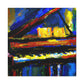 "Piano in Moonlight Reverie" - Canvas