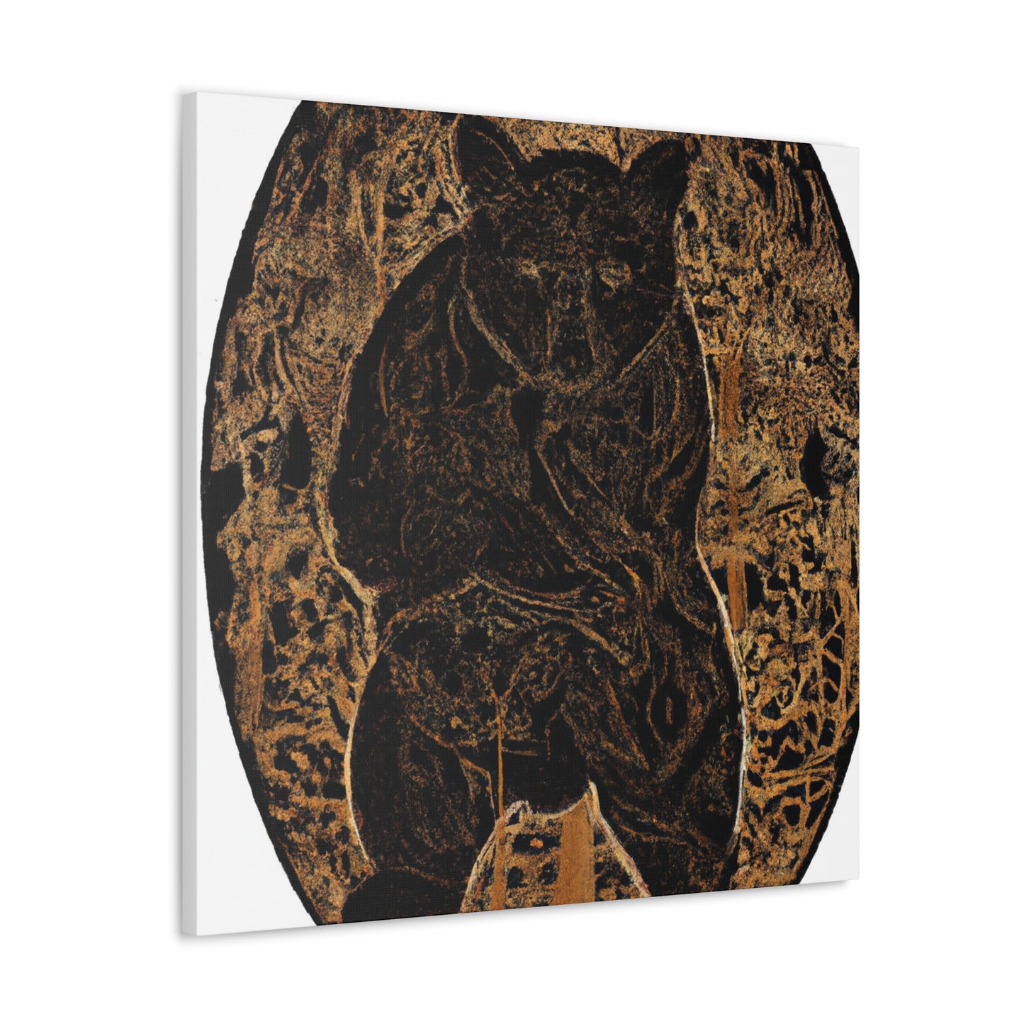 "Brown Bear in Rococo" - Canvas