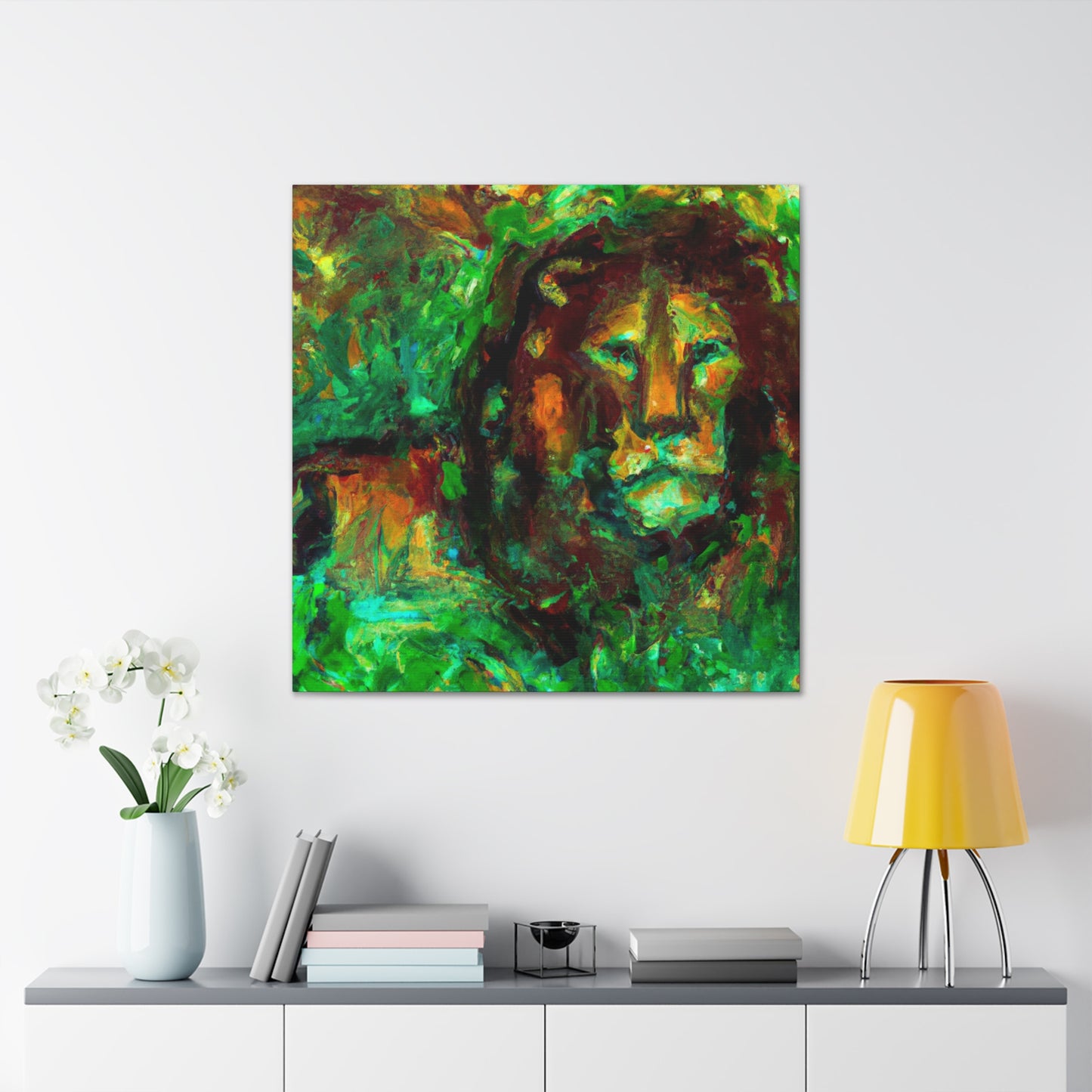 Majestic Lion Impression - Canvas