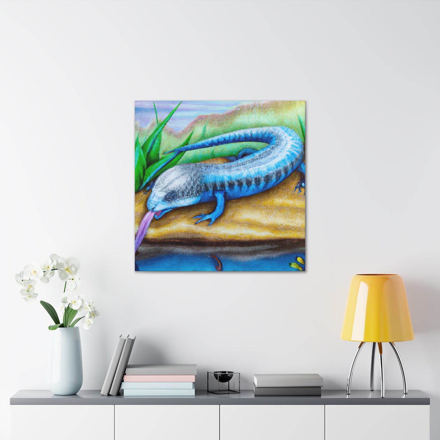 Blue-Tongued Skink Dream - Canvas