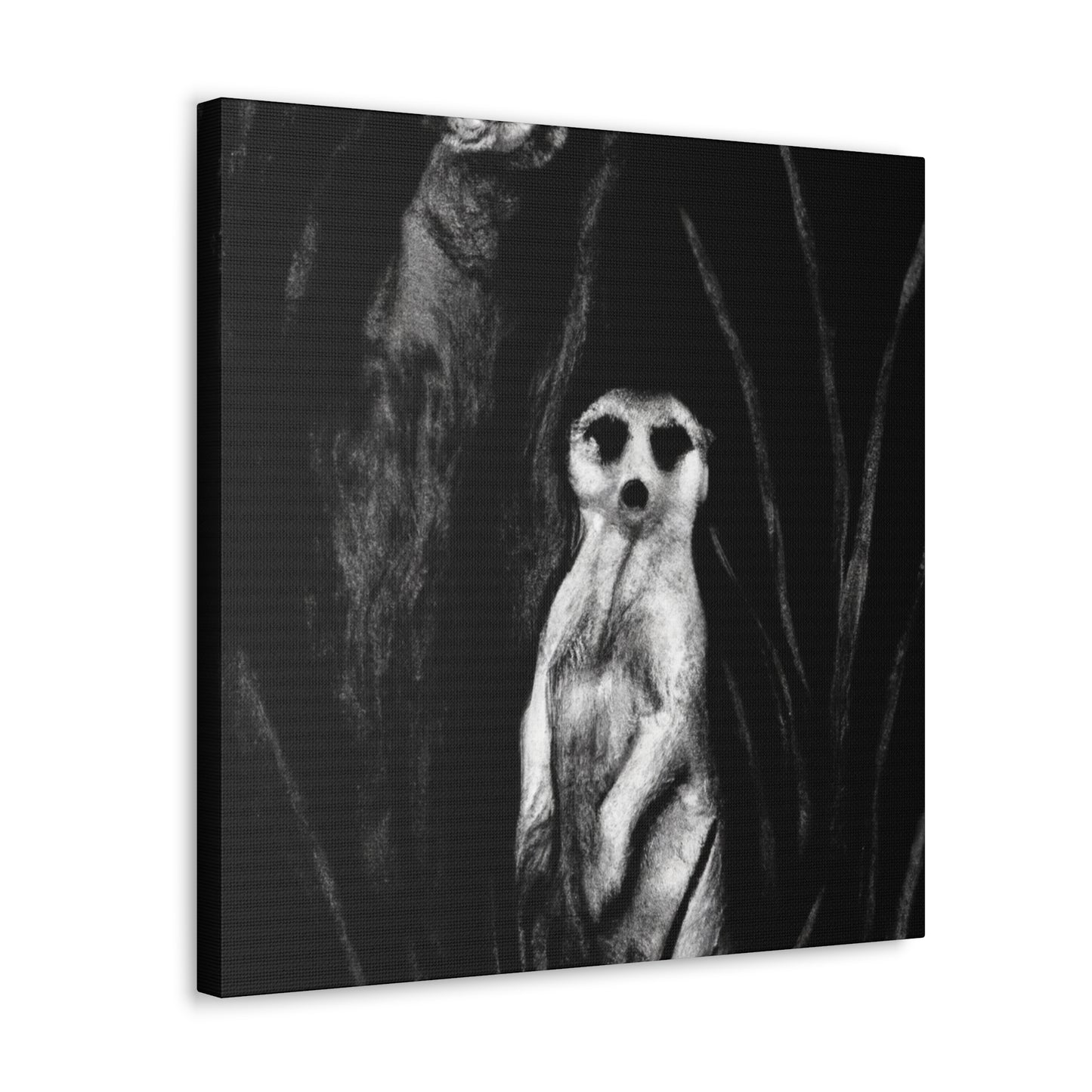 Meerkat in Moonlight - Canvas