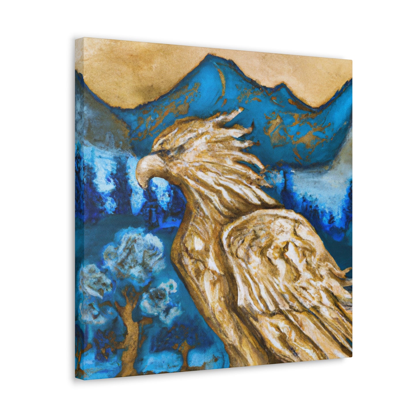 The Golden Eagle Arising - Canvas