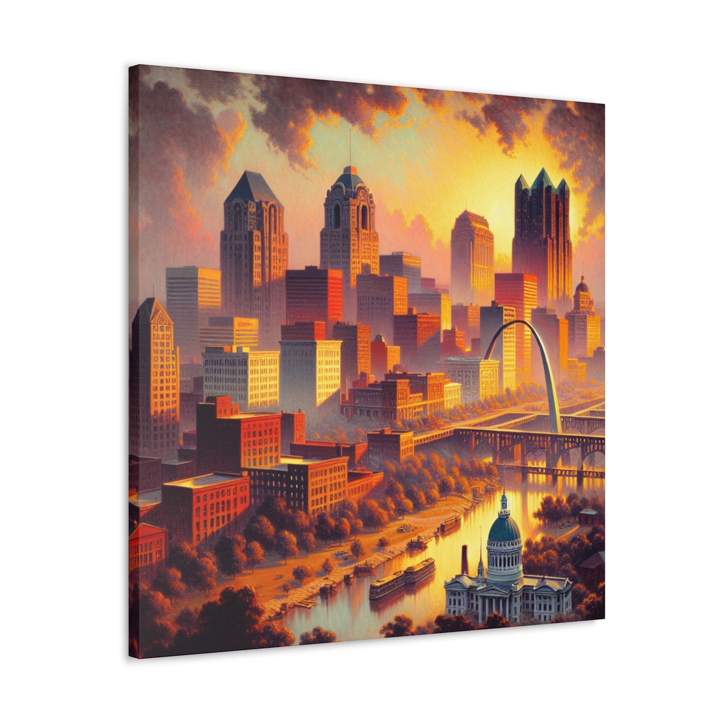 "City of Golden Horizons" - Canvas