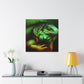 "Green Iguana Reflection" - Canvas