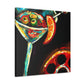 "Martini at Midnight Escape" - Canvas