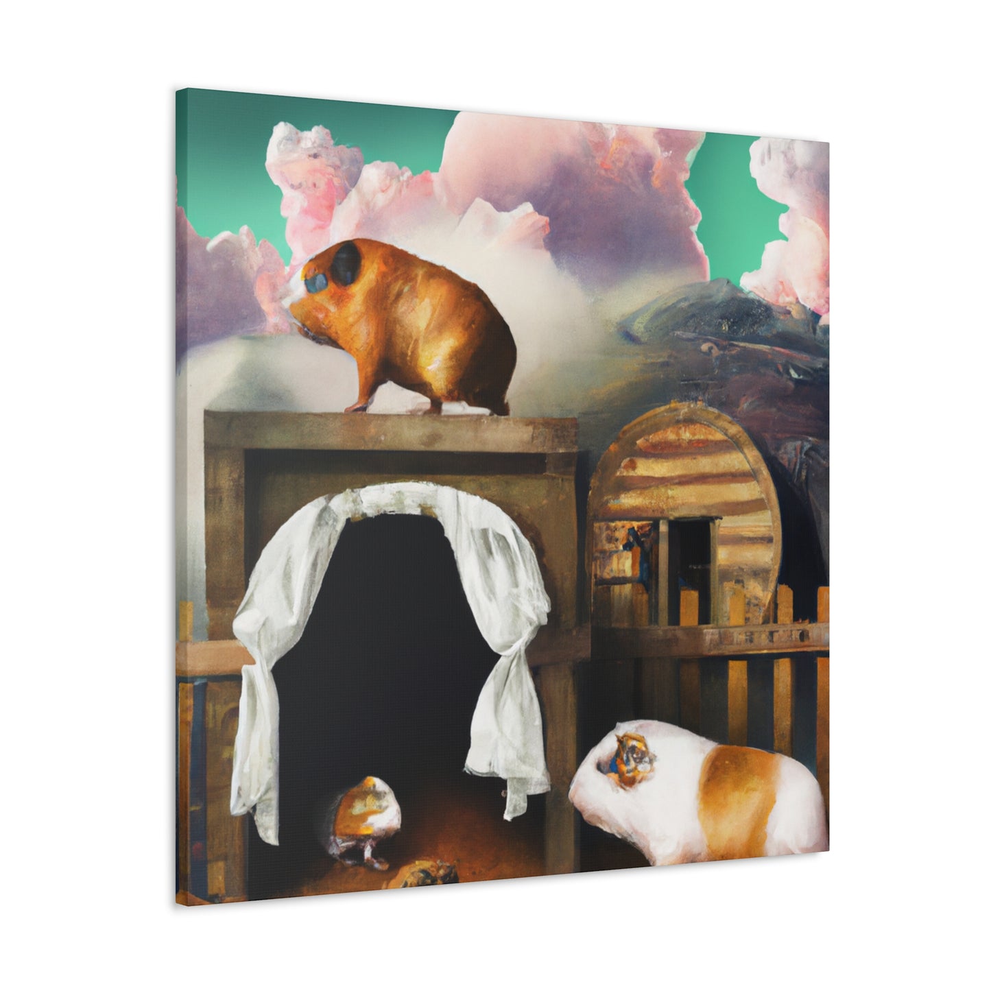 "Guinea Pig Dreamscape" - Canvas