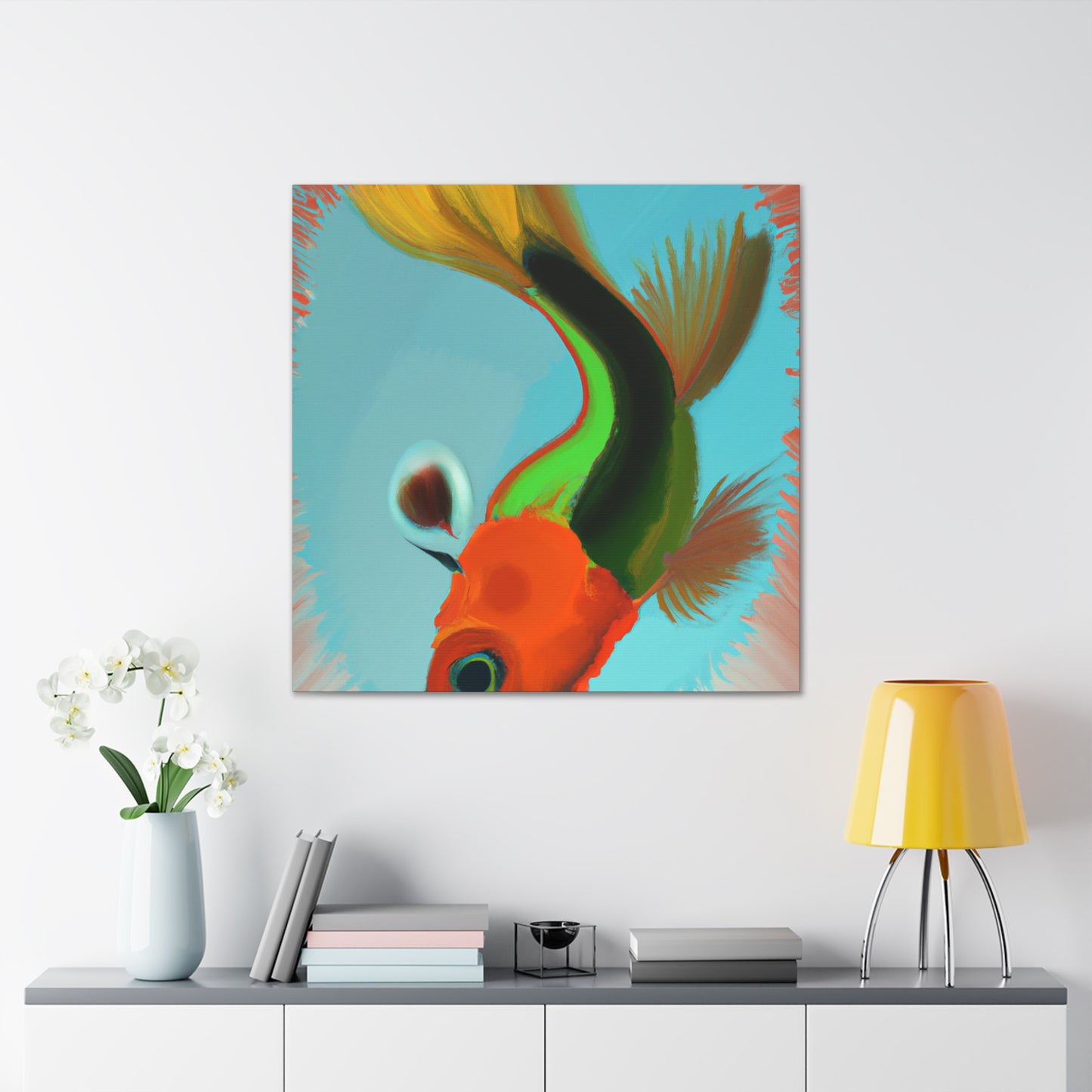 "Killifish in Twilight". - Canvas