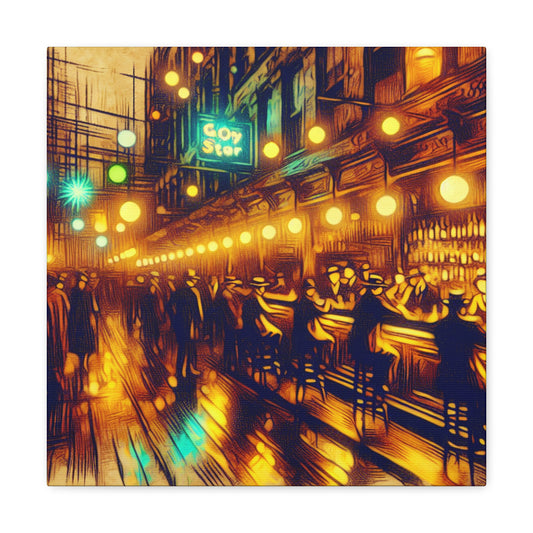 Prohibition's Hidden Revelry - Canvas