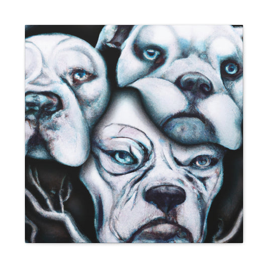 "American Bulldog Surrealism" - Canvas