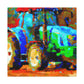 Tractor on a Hill - Canvas