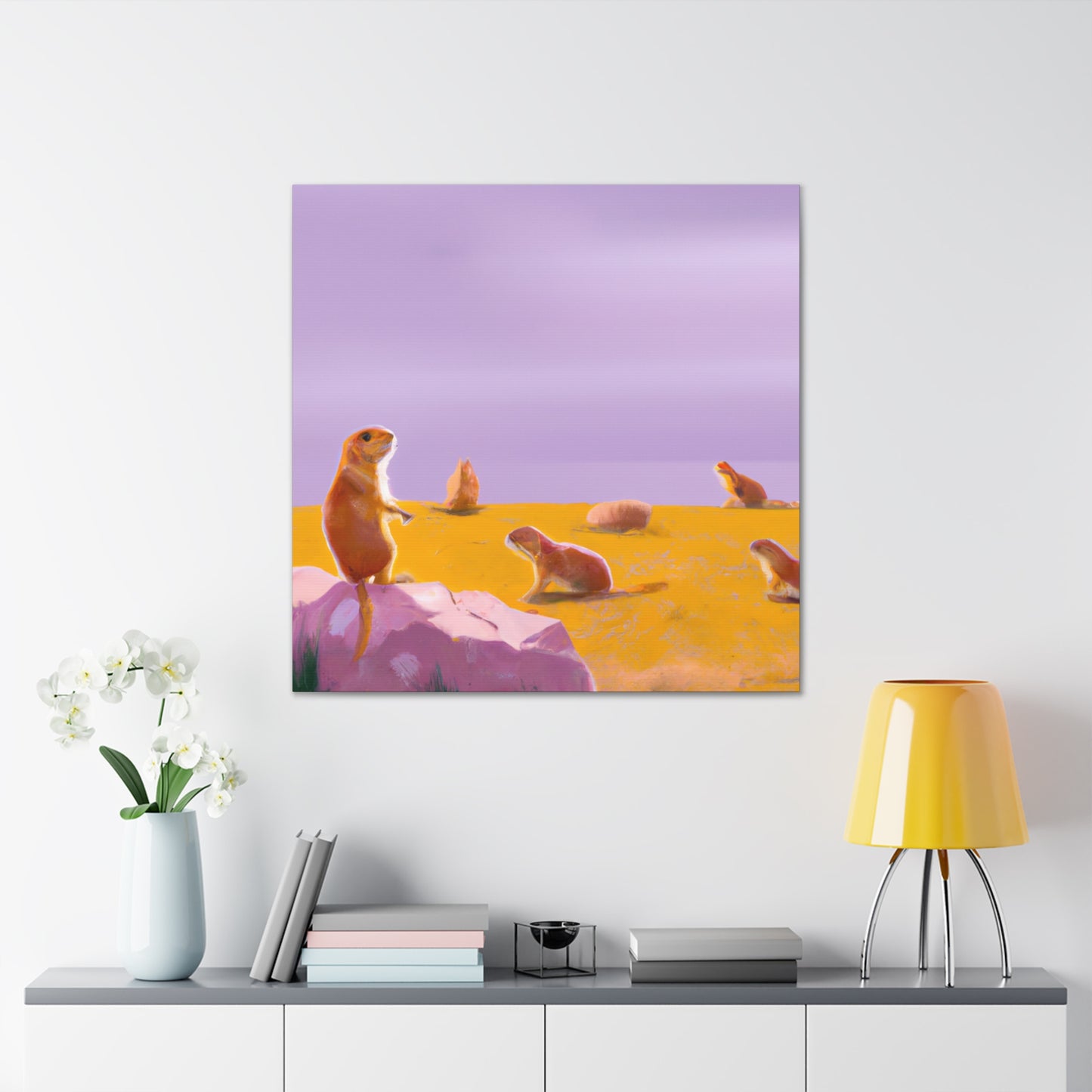 "Prairie Dog Surrealism" - Canvas