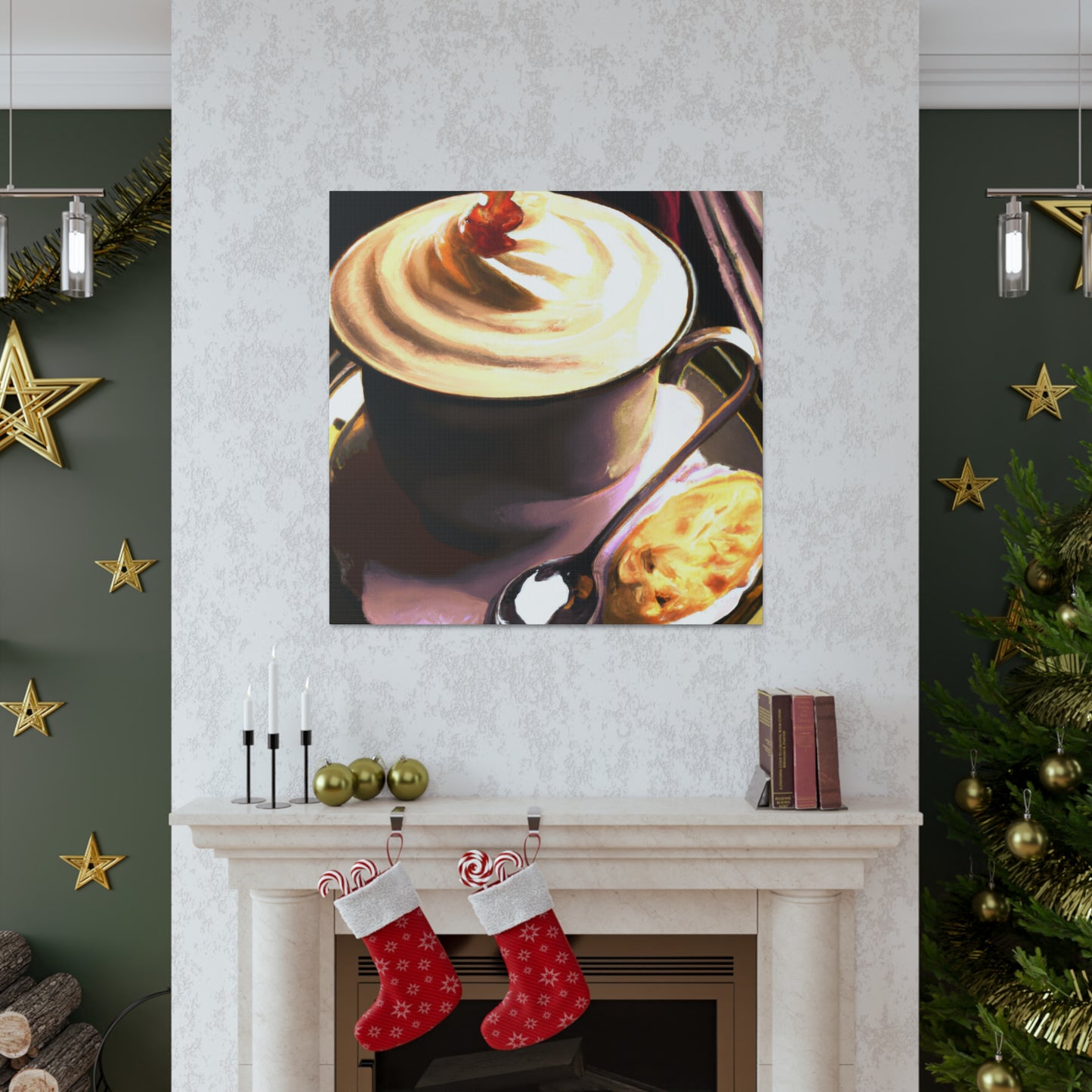 Cafe Cappuchino Splendor - Canvas