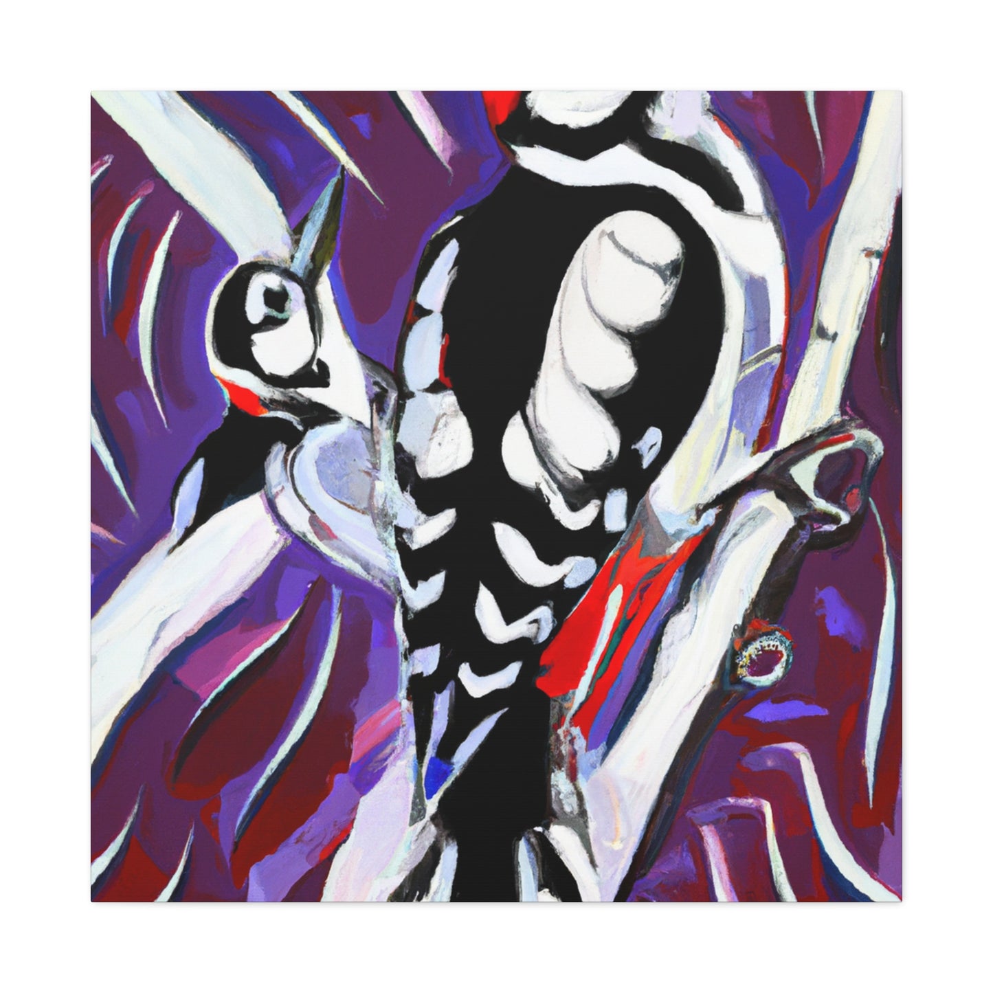 Downy Woodpecker Dreaming - Canvas