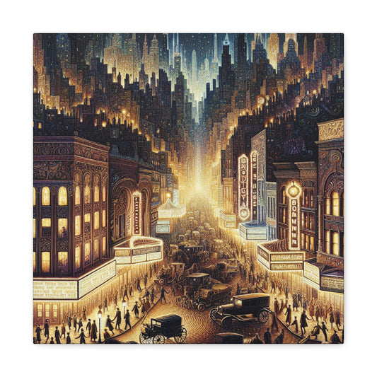 "Vibrant Broadway Extravaganza" - Canvas