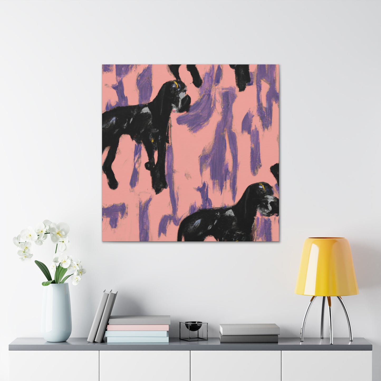 "Great Dane Expressionism" - Canvas