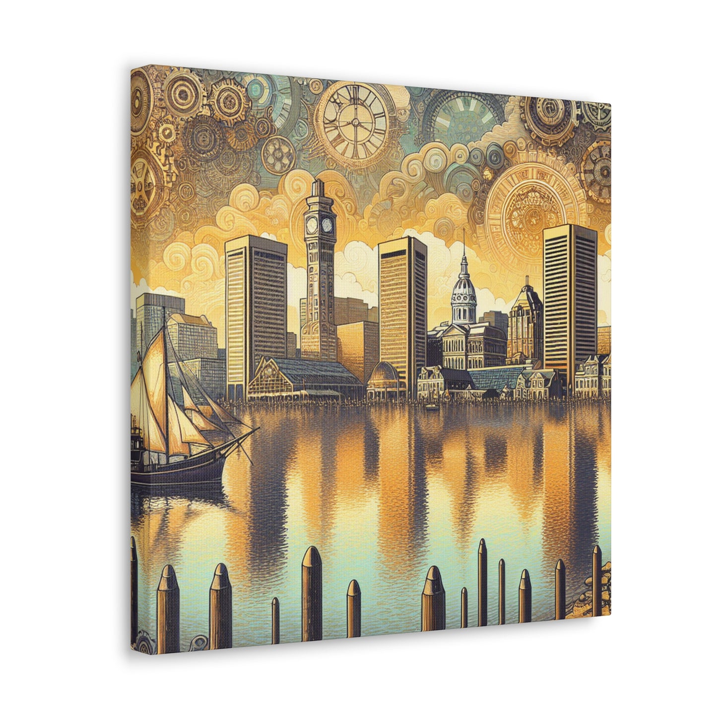 "Baltimore's Mechanical Timeframe" - Canvas