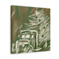 "Christmas Tree Truck Dashing" - Canvas