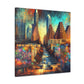 "Vibrant Vintage Austin Vibe" - Canvas