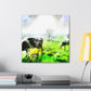 Milky White Mooing - Canvas