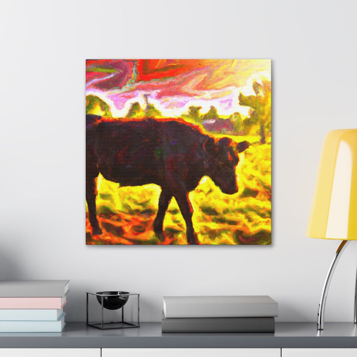 "Black Angus Majesty Unleashed" - Canvas