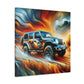 "Mystical Jeep Dreamscape" - Canvas