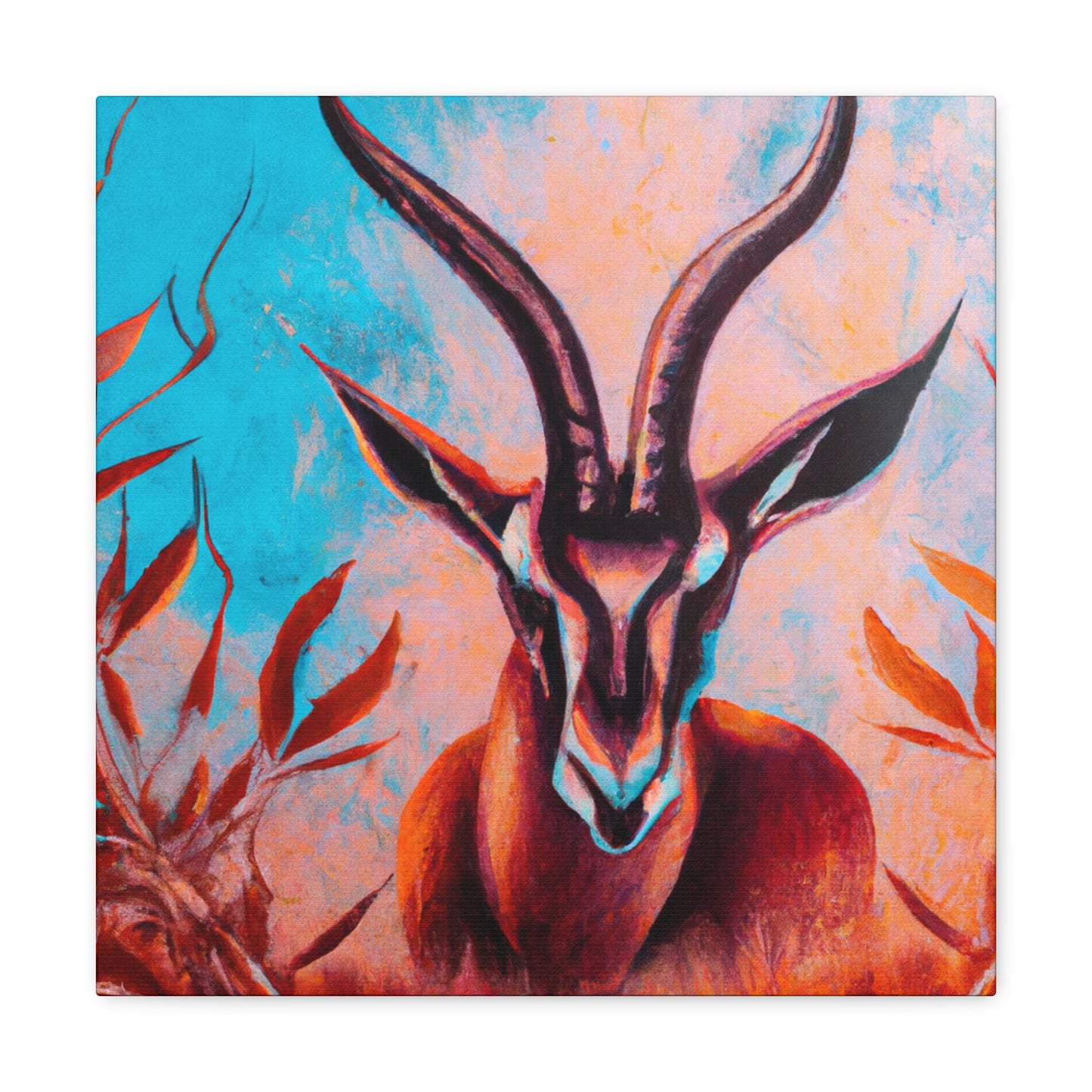 Antelope in Hyperrealism - Canvas