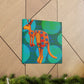 Kangaroo in Abstract - Canvas